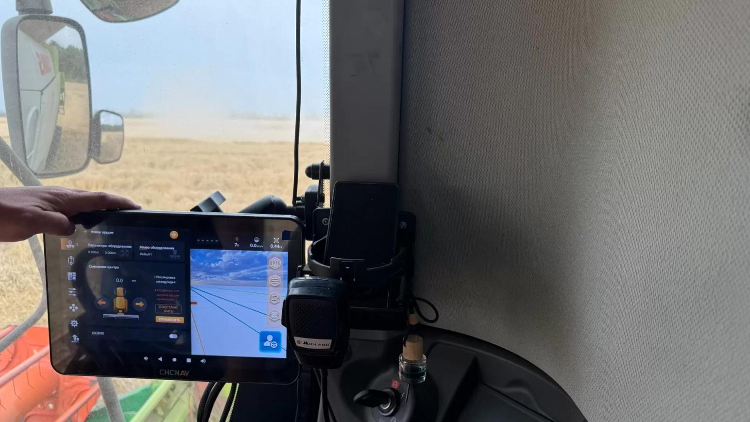 CHCNAV. Автопилот на комбайн CLAAS LEXION 770